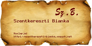 Szentkereszti Bianka névjegykártya